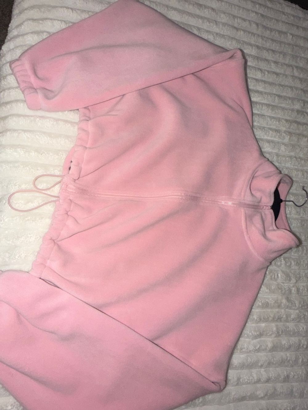 Women's Qinsen Pink Fleece Full-Zip Jacket